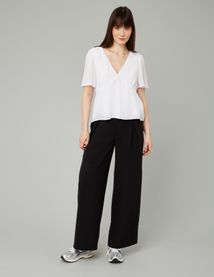 Pantalon large à pinces