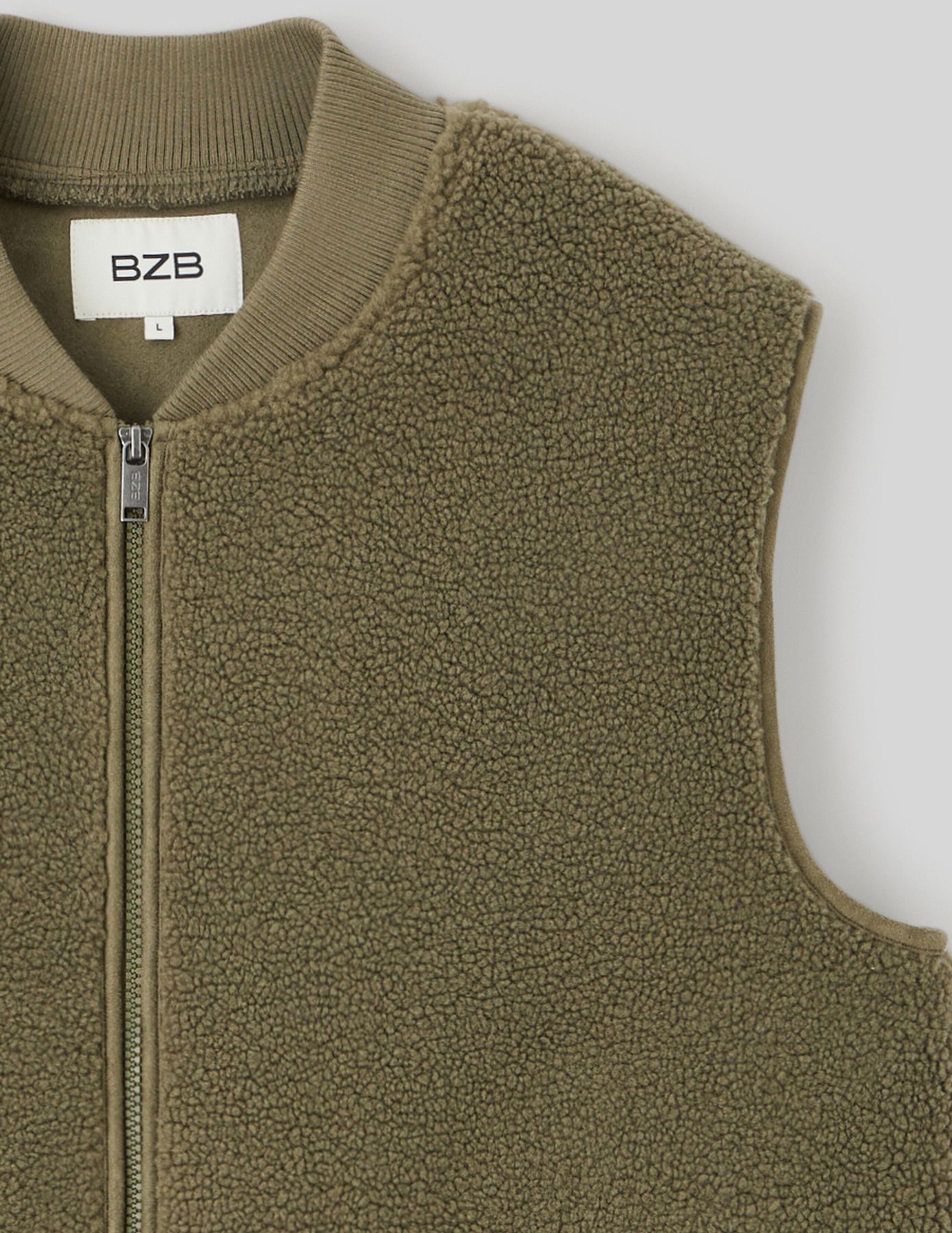 Blouson sans manches sherpa