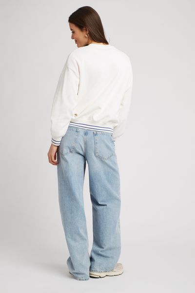 Sweat broderie bouclette