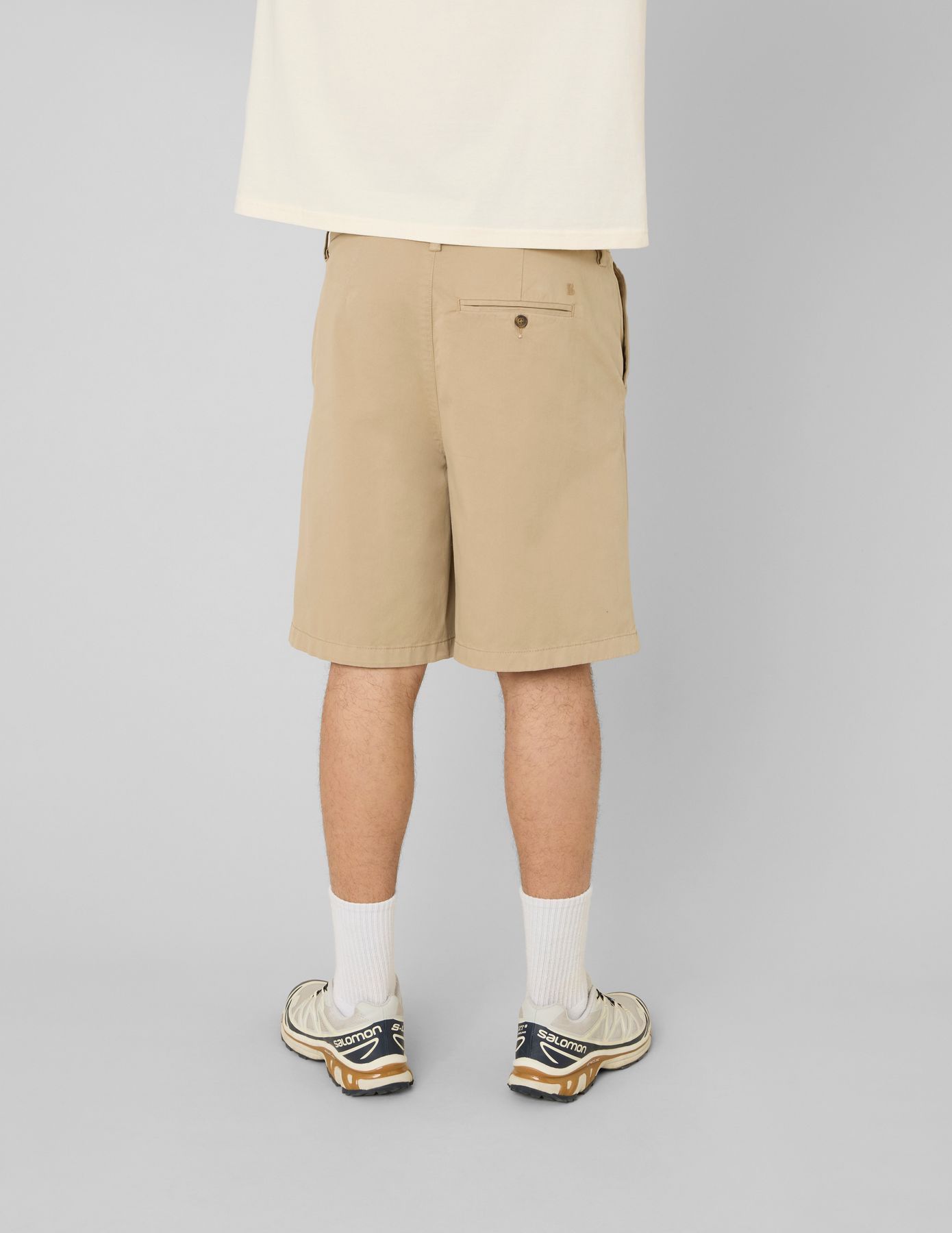 Bermuda chino &agrave; plis