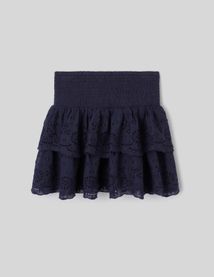 Jupe brod&eacute;e &agrave; volants