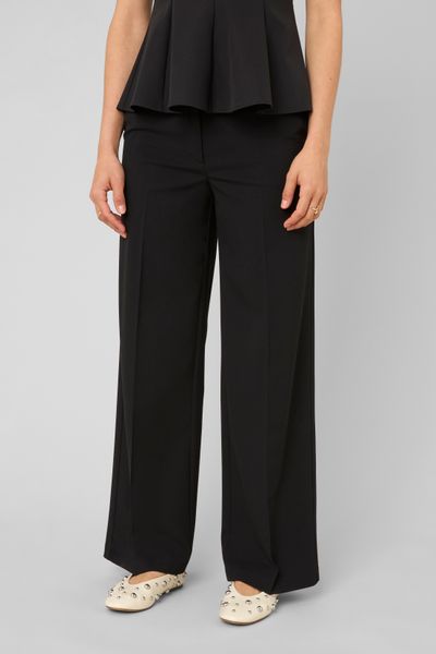 Pantalon droit &agrave; ceinture