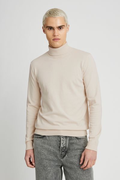 Pull col roulé