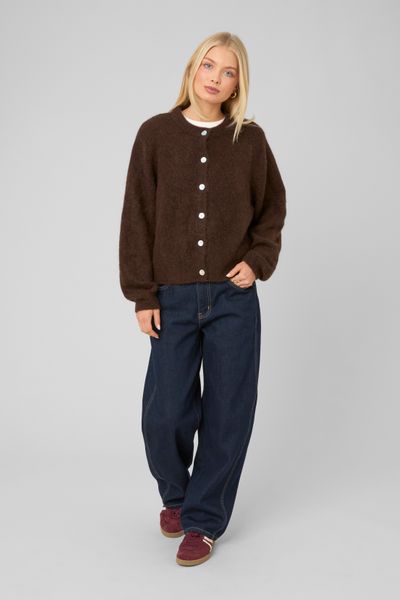 Gilet boutonn&eacute; col rond