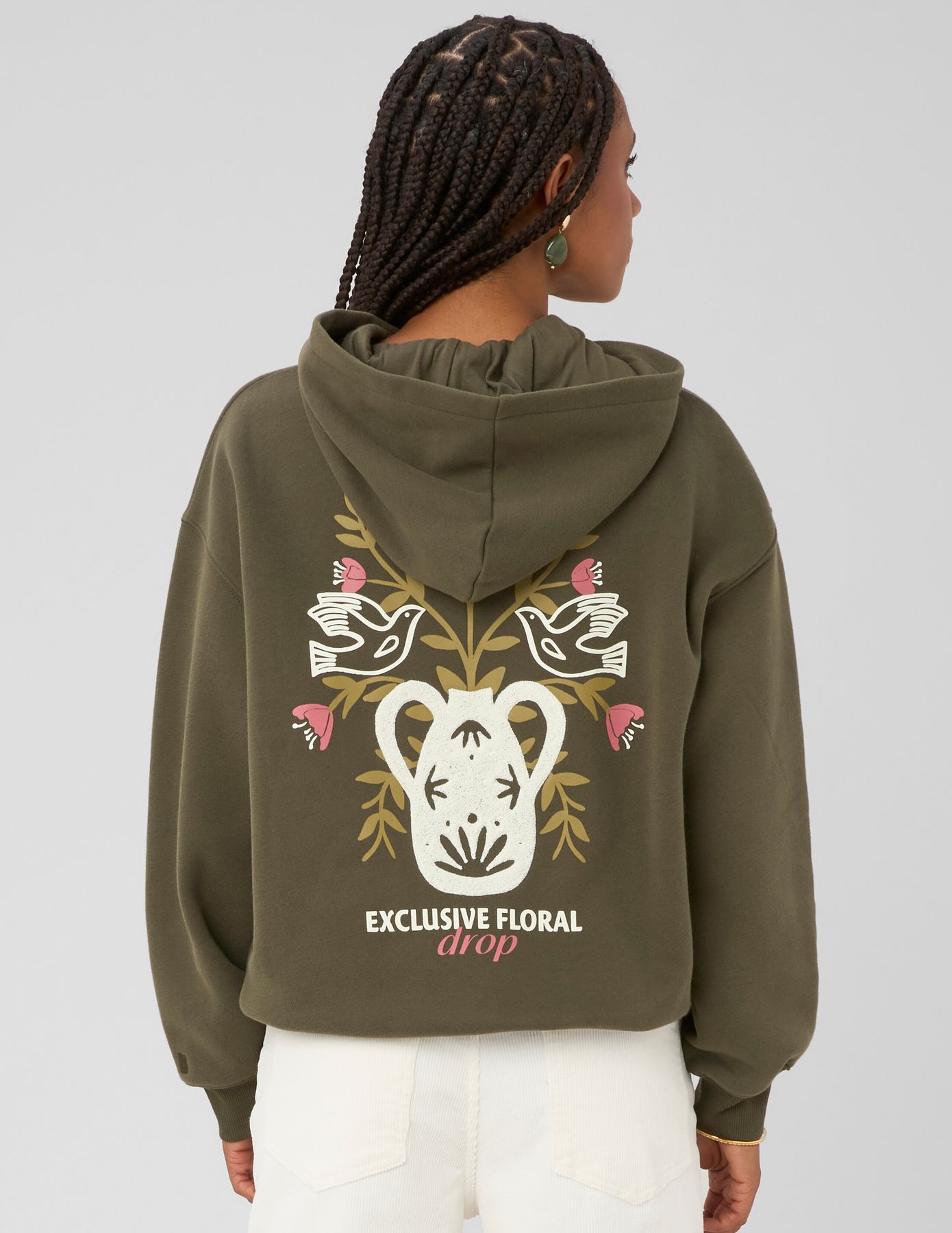 Sweat &agrave; capuche imprim&eacute;