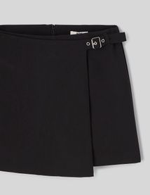 Jupe short portefeuille en polyester recyclé