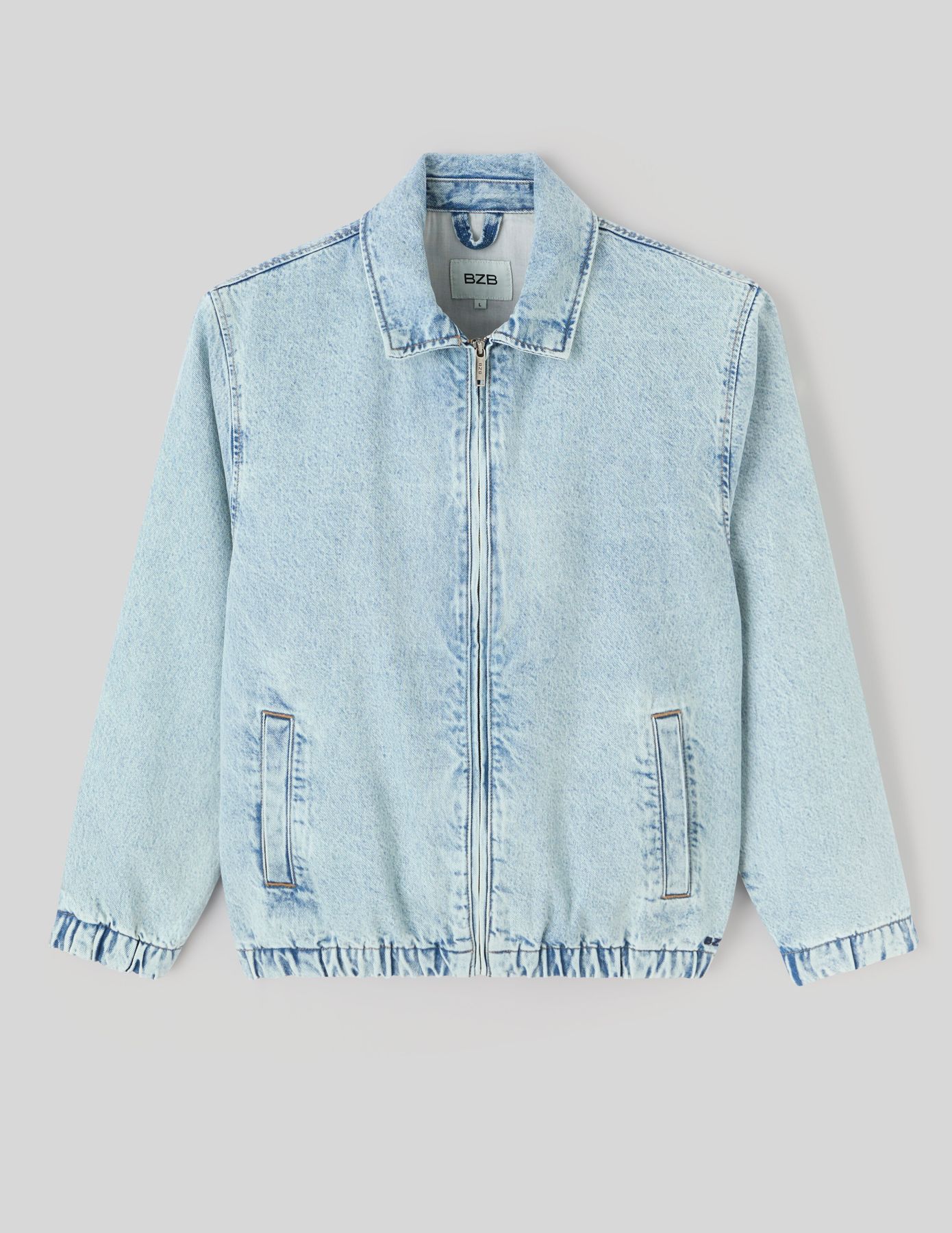 Veste zippée en jean