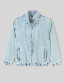 Veste zippée en jean