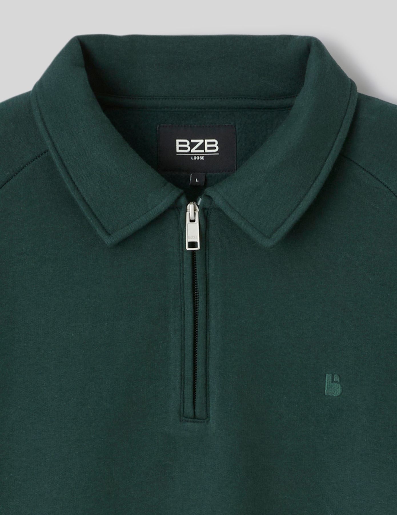 Sweat col polo zipp&eacute;