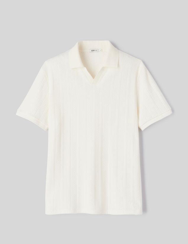 Polo maille fantaisie