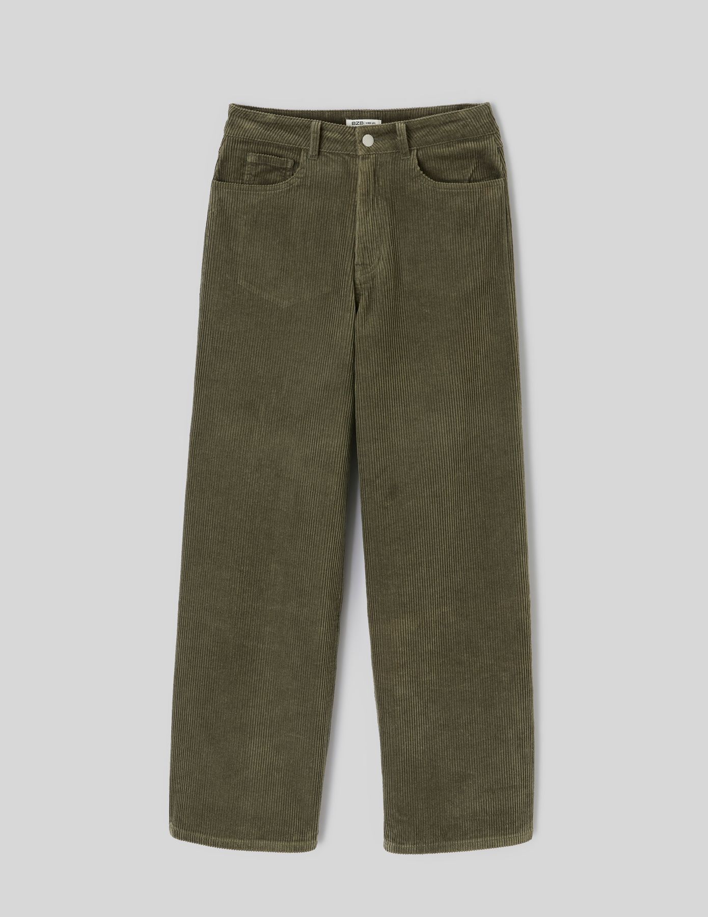 Pantalon wide leg velours