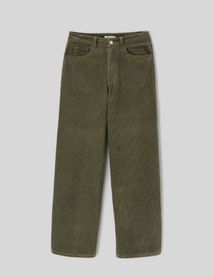 Pantalon wide leg velours