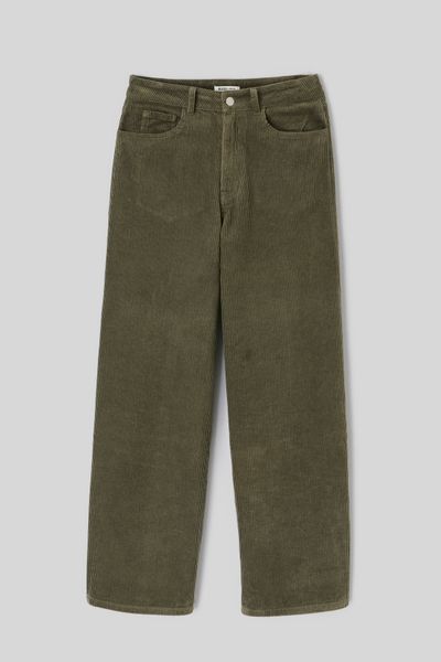Pantalon wide leg velours
