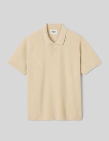 Polo maille c&ocirc;tel&eacute;e