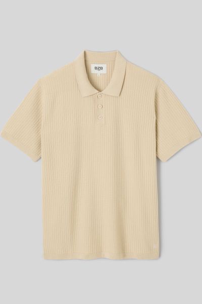 Polo maille c&ocirc;tel&eacute;e