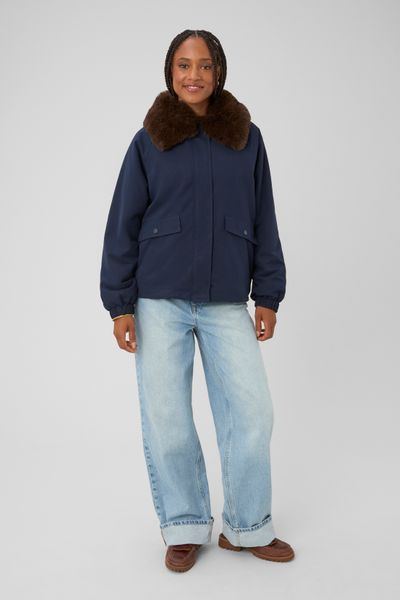 Blouson col duveteux