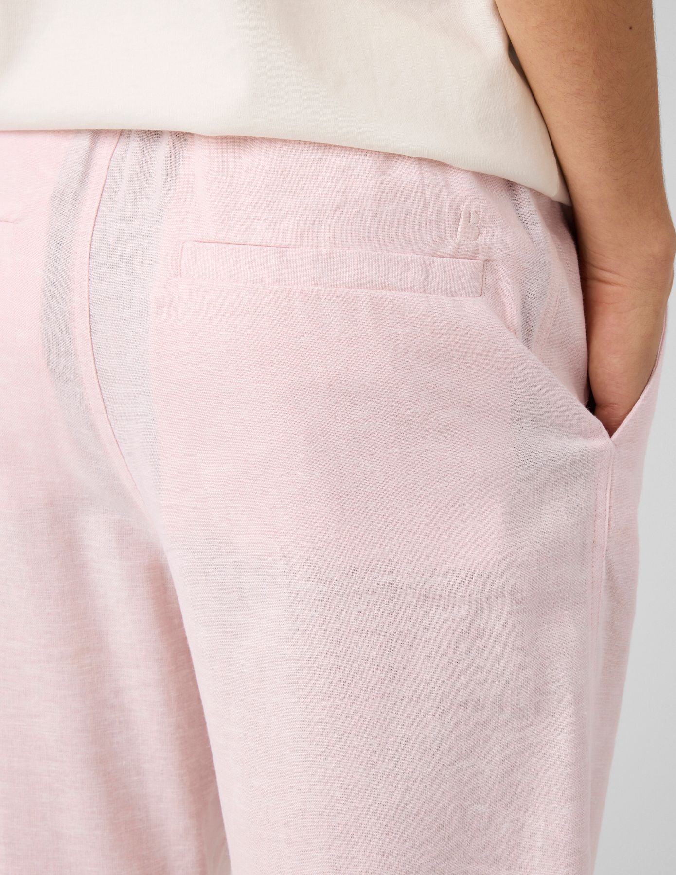 Pantalon de ville fluide viscose lin