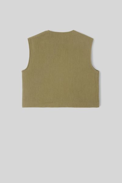Veste sans manches brodée
