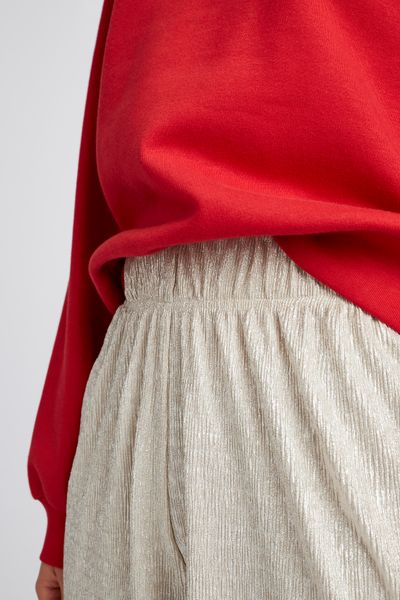 Pantalon texturé et pailleté