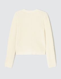 Gilet col rond fluffy