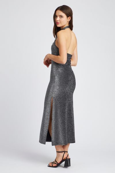 Robe longue à paillettes