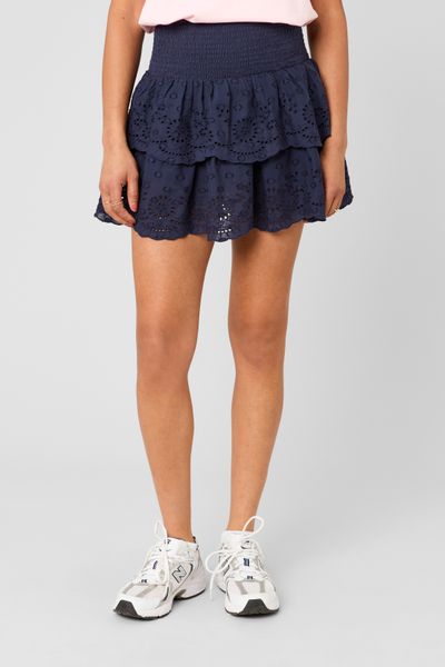 Jupe brod&eacute;e &agrave; volants