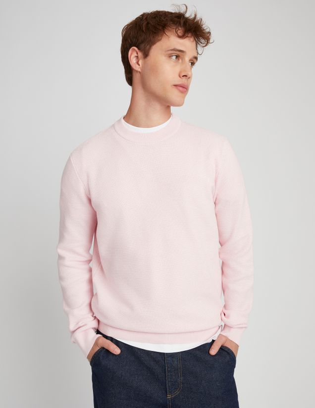 Pull matière fantaisie