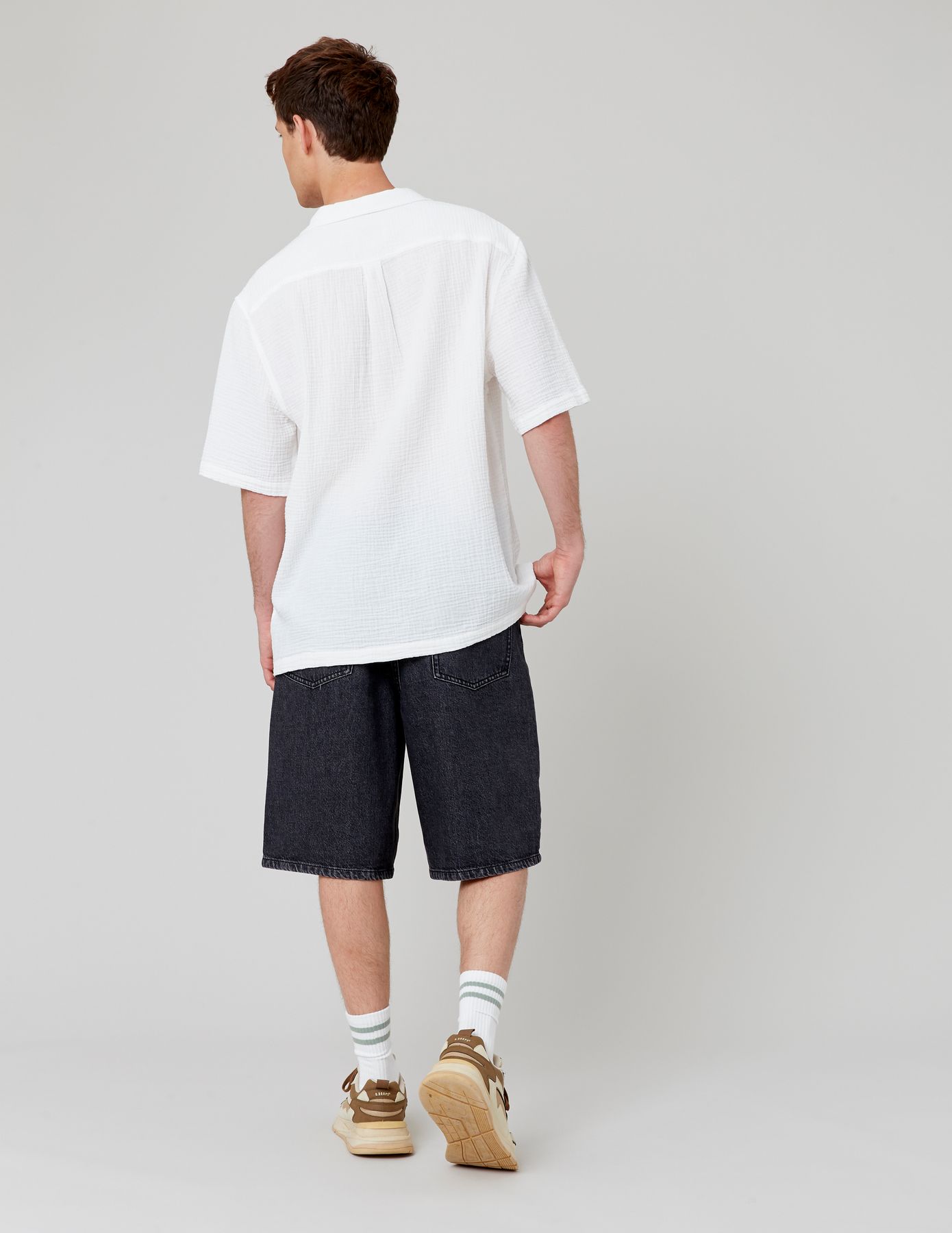Chemise manches courtes gaze de coton