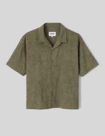 Chemise manches courtes brodée