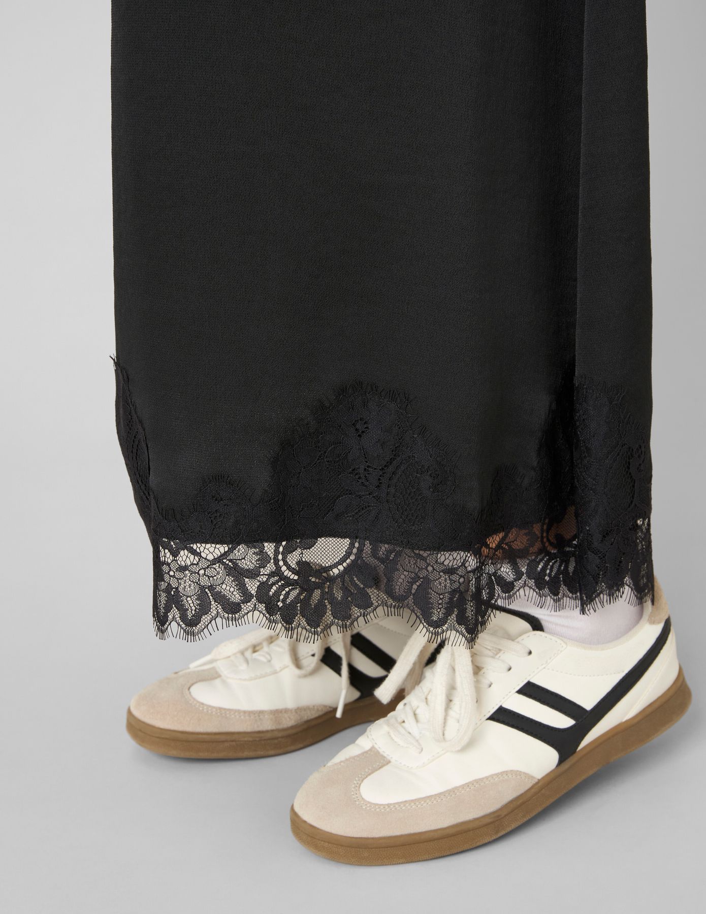 Jupe longue satin