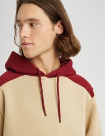 Sweat &agrave; capuche colorblock