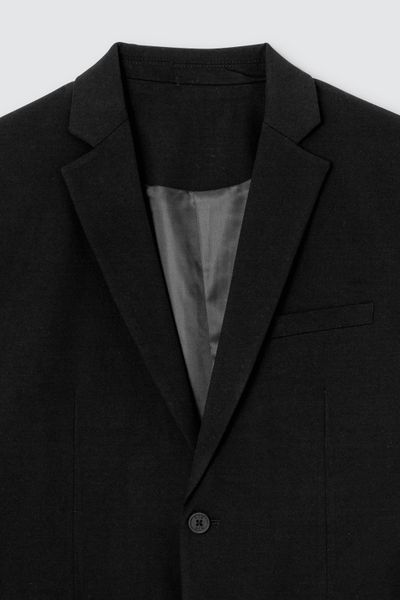 Veste de costume coupe droite