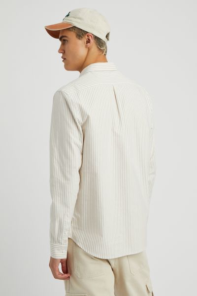 Chemise rayée droite