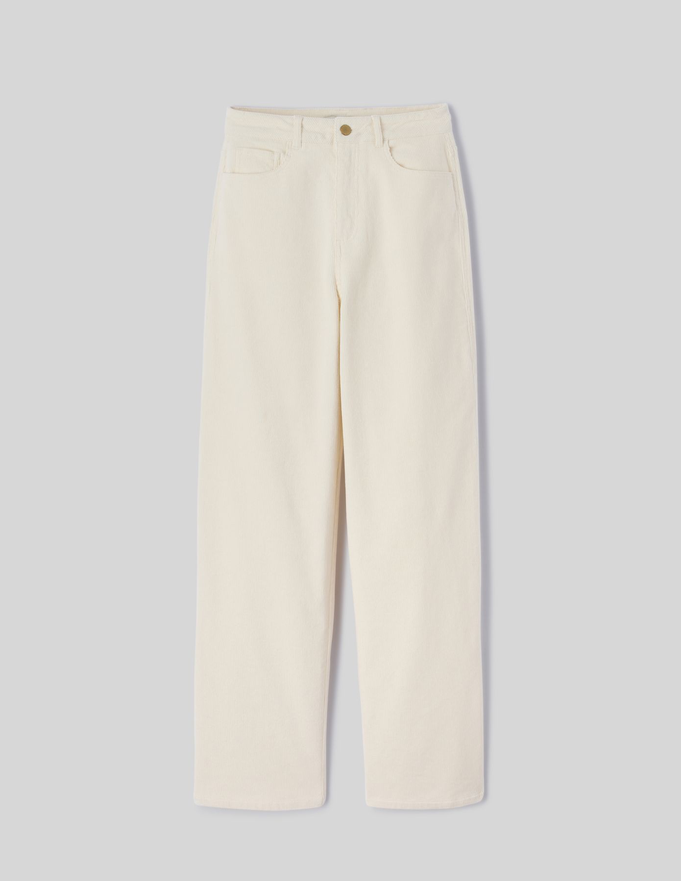 Pantalon straight velours