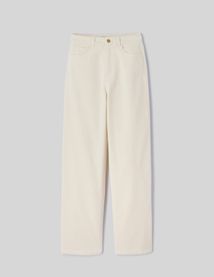 Pantalon straight velours