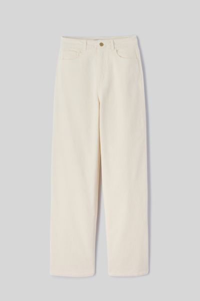 Pantalon straight velours