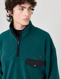 Polaire col montant zippé