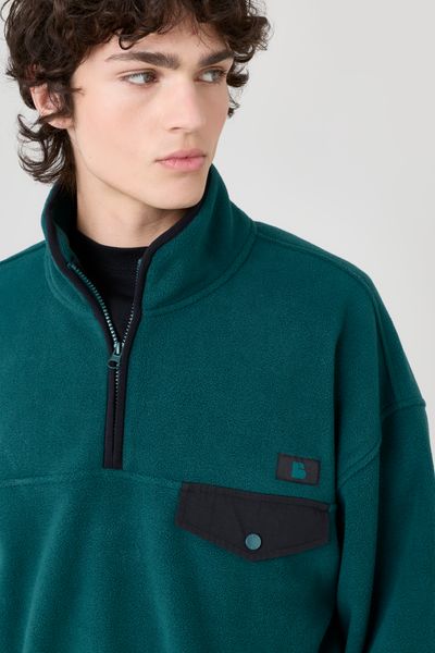 Polaire col montant zippé