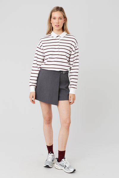 Jupe short portefeuille en polyester recyclé