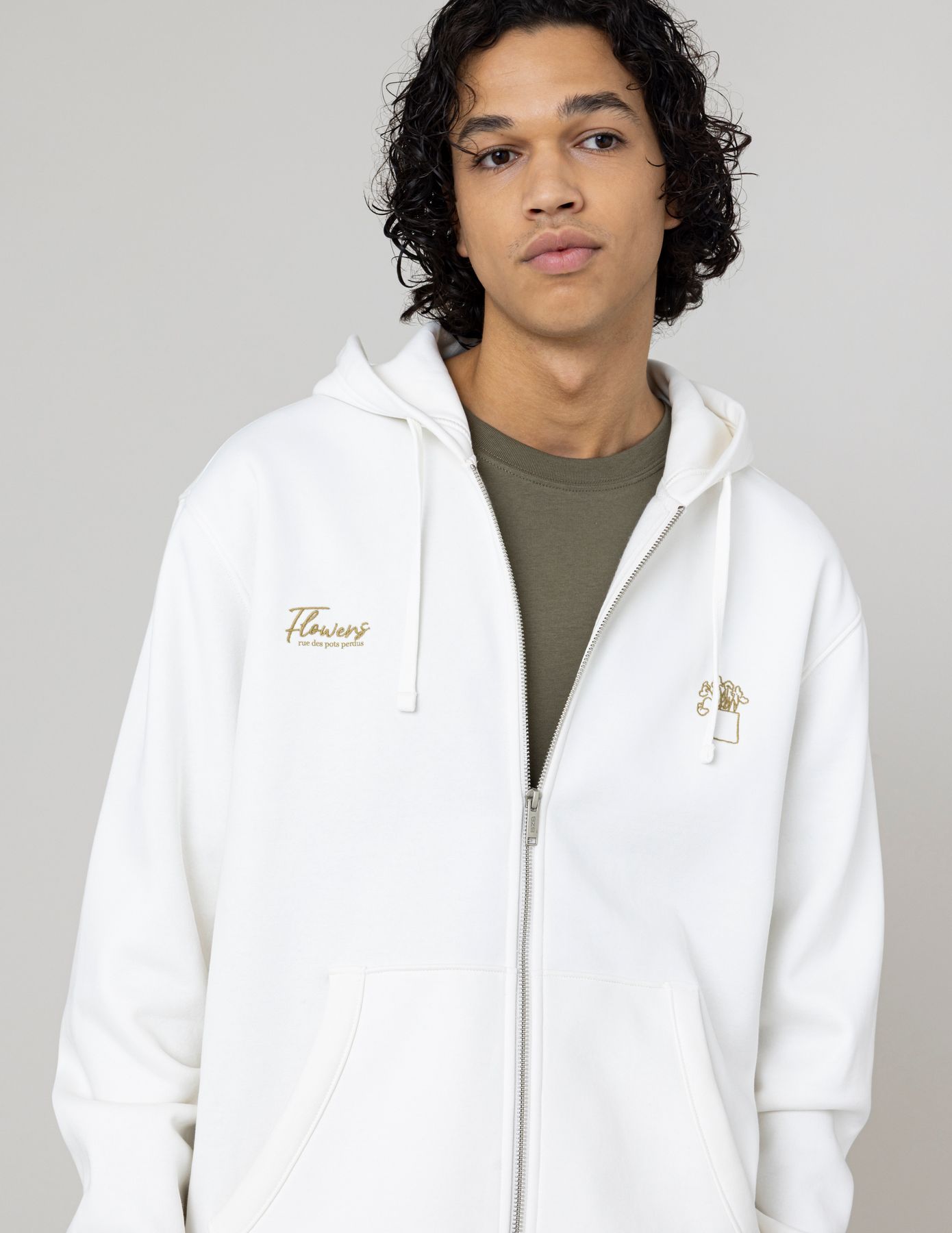 Sweat zippé animation devant/dos