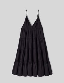 Robe longue fluide à étages