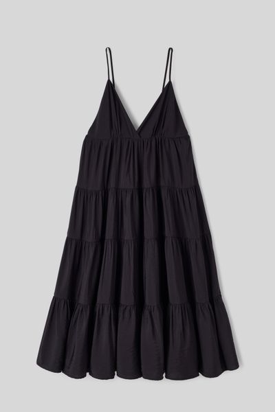 Robe longue fluide à étages