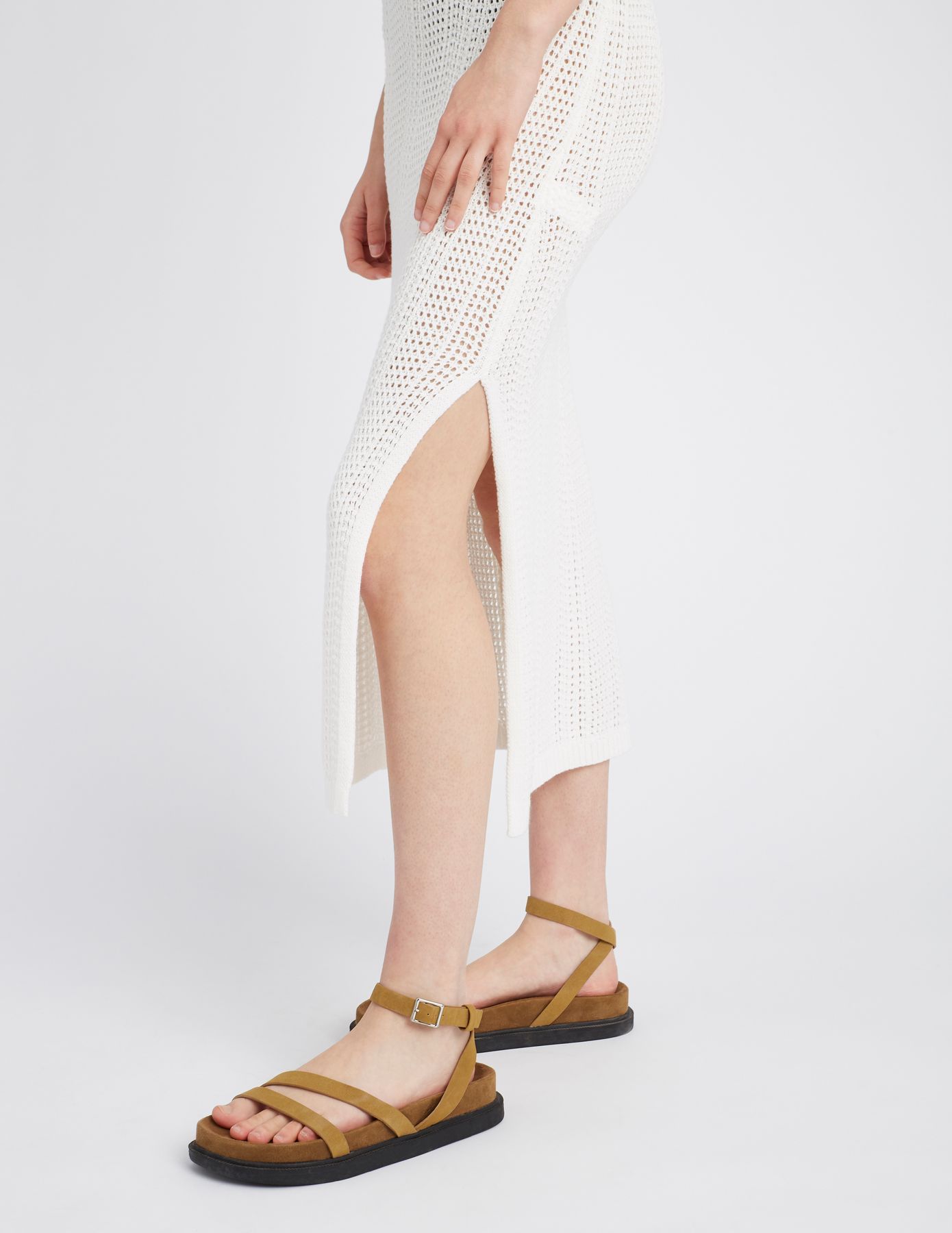 Robe longue en crochet