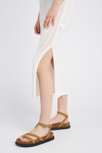 Robe longue en crochet