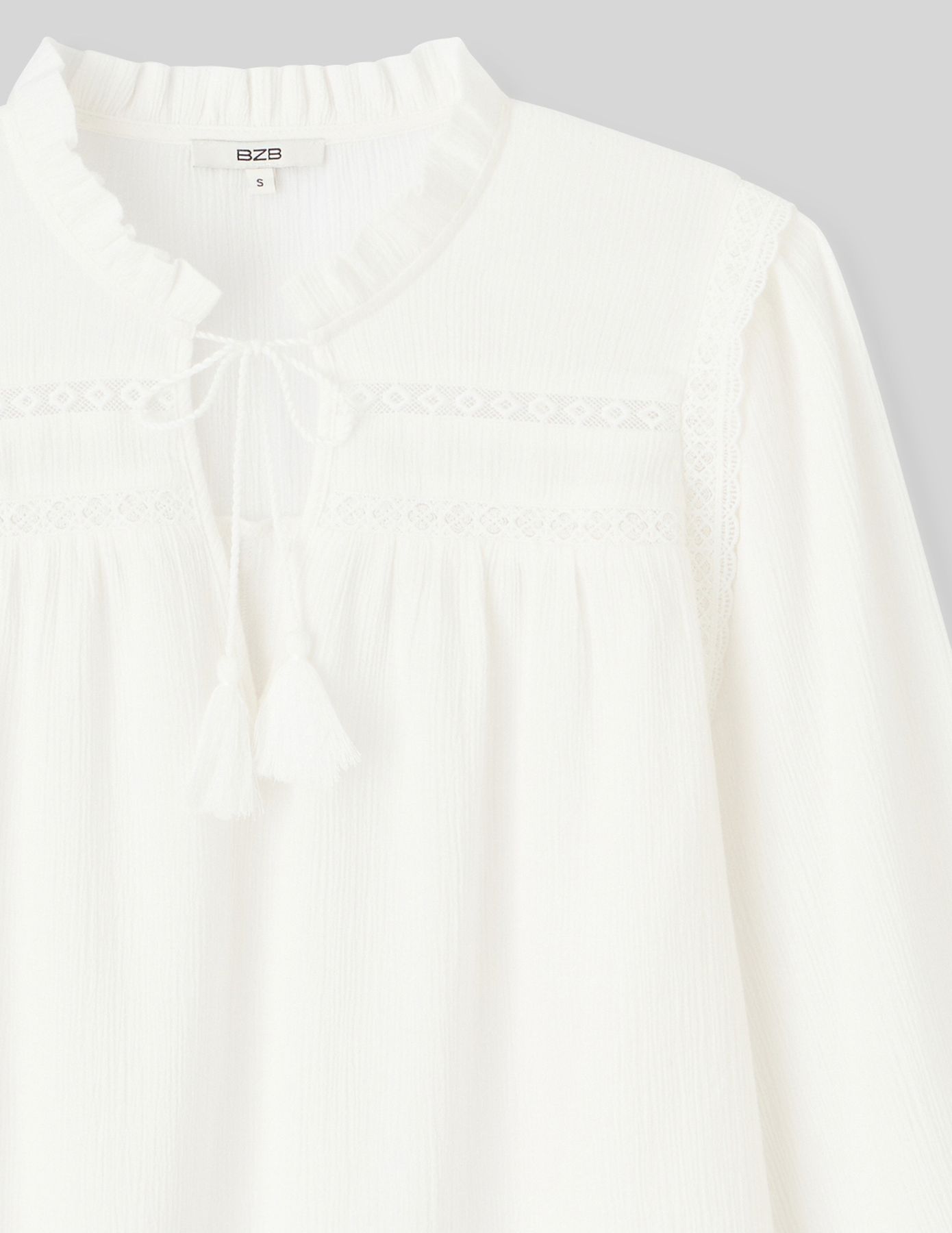 Blouse fluide en crépon