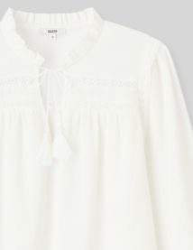Blouse fluide en crépon