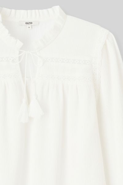 Blouse fluide en crépon