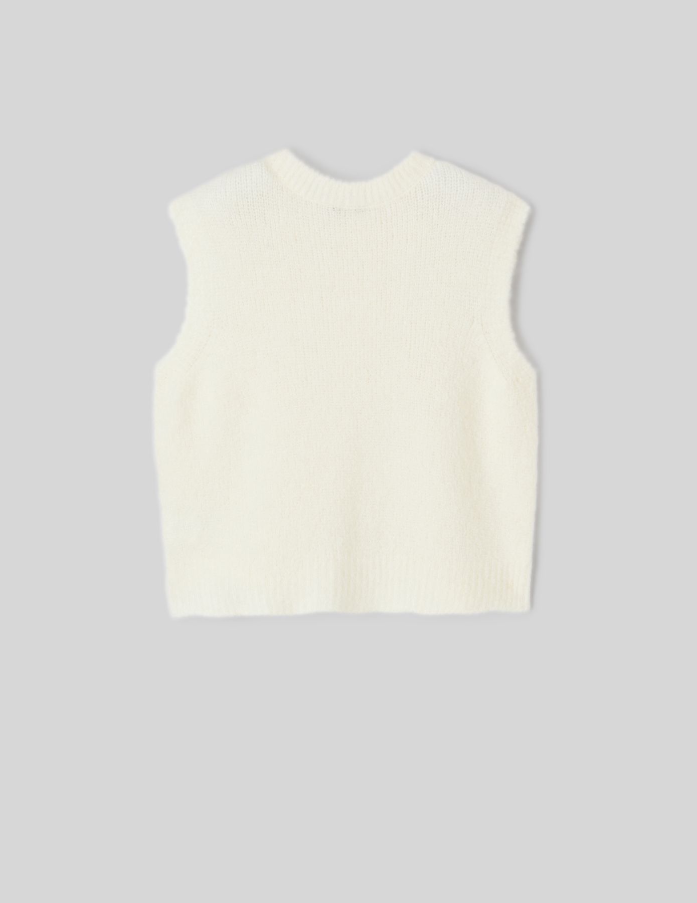 Pull sans manches uni