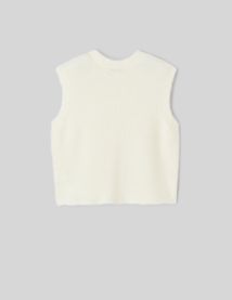 Pull sans manches uni