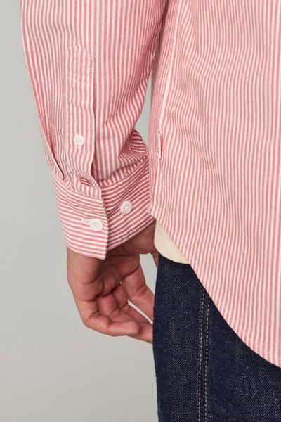 Chemise rayée droite